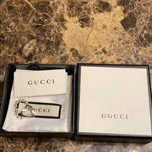 Authentic Gucci Toggle Heart Ring